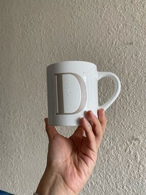 Threshold by Target Beige Letter D Mug